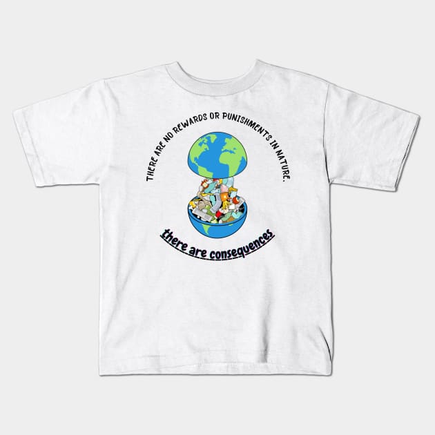 Pollution of the Planet and Environment Kids T-Shirt by OnlyWithMeaning